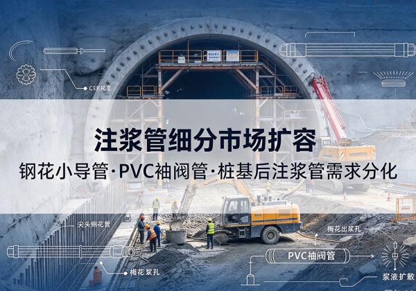 章丘注浆管细分市场扩容，隧道钢花小导管、PVC 袖阀管、桩基后注浆管需求分化